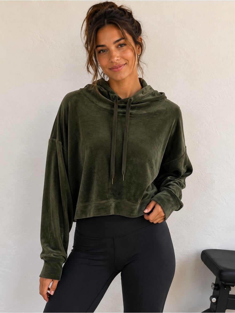 Offline by Aerie Velvet Velour Hoodie